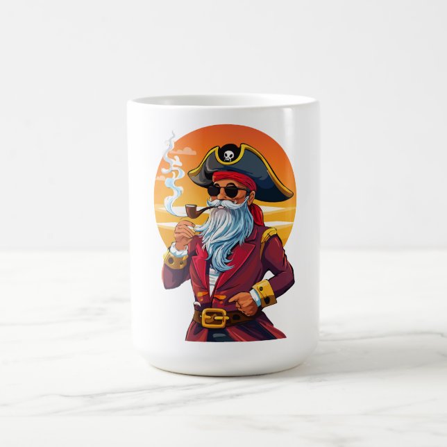 Caneca De Café velho capitão pirata (Centro)