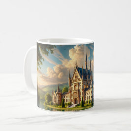 Caneca De Café Velho castelo majestoso
