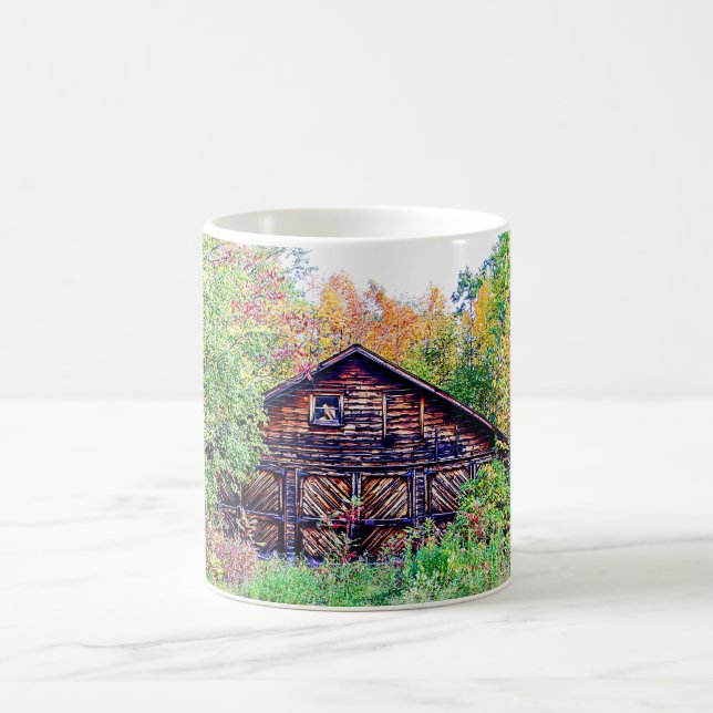 Caneca De Café Velho Celeiro na Queda (Centro)