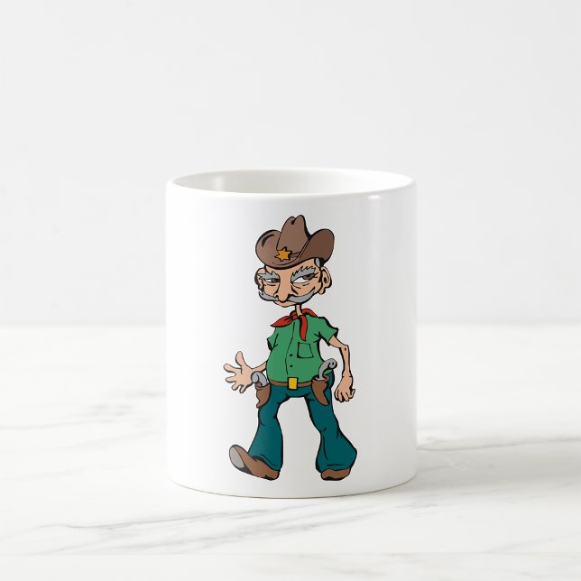 Caneca De Café Velho Cowboy (Criador carregado)