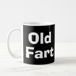 Caneca De Café Velho Fart sobre o monte