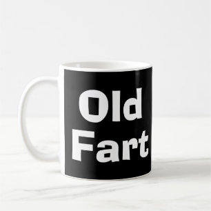 Caneca De Café Velho Fart sobre o monte