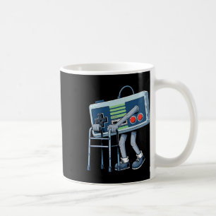 Caneca De Café Velho Gamer Jogo de Vídeo Retro Velho Gamer 80s En