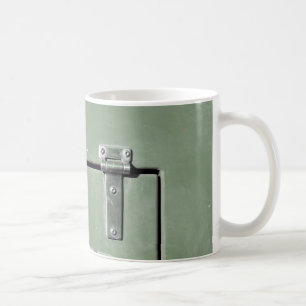 Caneca De Café velho metal verde com dobradiças