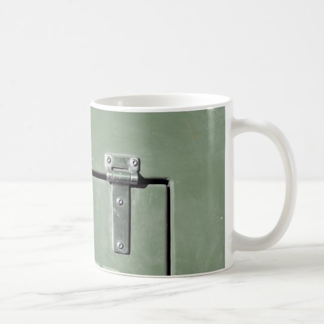 Caneca De Café velho metal verde com dobradiças (Direita)