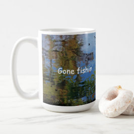 Caneca De Café Velho Pescado De Caprino De Pesca
