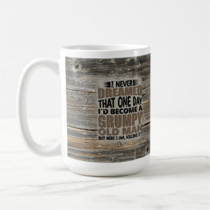 Caneca De Café Velho rabugento, Maçã humorística, presente para P