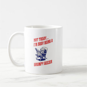 Caneca De Café Velho Resmungão Ocupado
