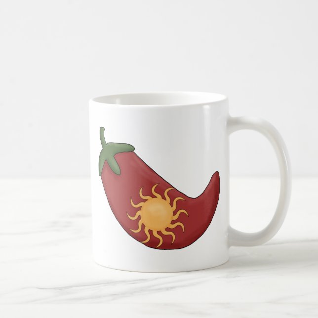 Caneca De Café Velho!  Sun encheu a pimenta de pimentão vermelho (Direita)