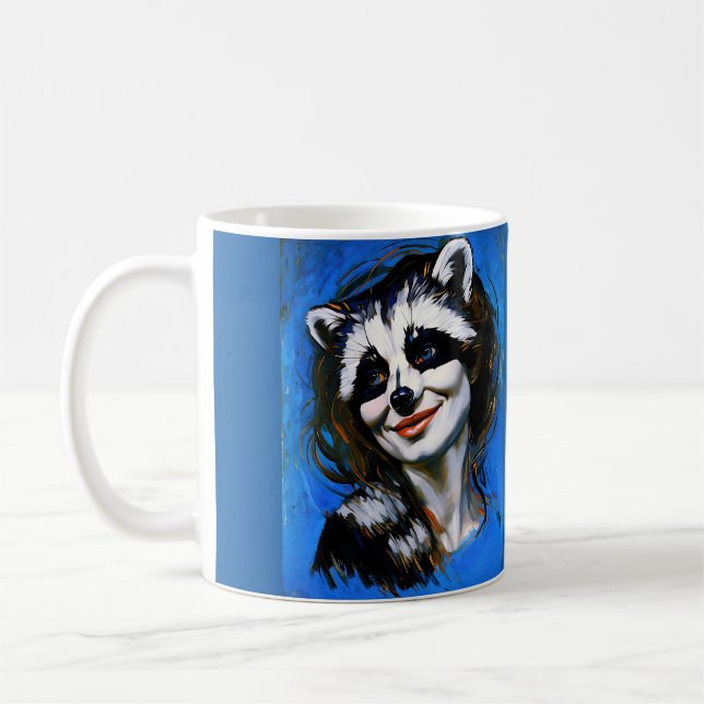 Caneca De Café "Velka Teyani" Whispering Raccoon Trickster (Esquerda)