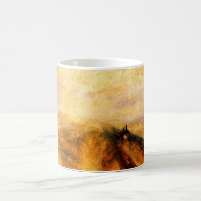 Caneca De Café Velocidade e vapor de chuva JMW Turner (Centro)