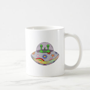 Caneca De Café Vêm no UFO da paz