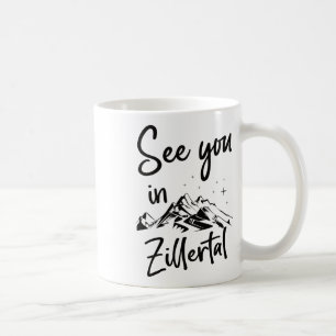 Caneca De Café Vemo-Nos No Zillertal Tyrol Austria Férias Ski