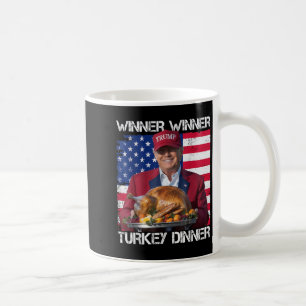 Caneca De Café Vencedor Da Bandeira Dos Eua Turquia Janta Humor T