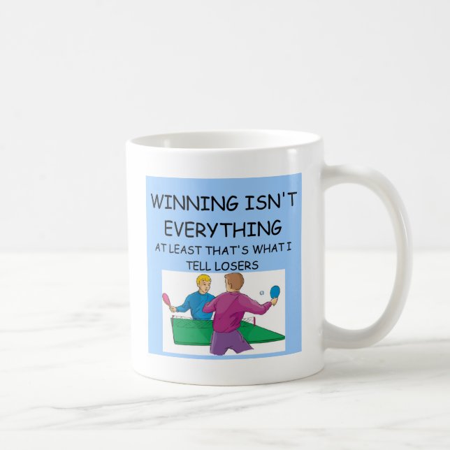 Caneca De Café Vencedor do TÉNIS DE MESA (Direita)