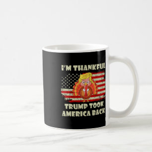 Caneca De Café Vencedor, sou grato Trump Won, levou a América Ck