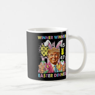 Caneca De Café Vencedor Vencedor Jantar de Páscoa Divertido Trump