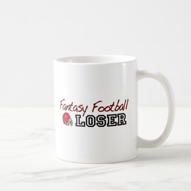Caneca De Café Vencido do futebol da fantasia (Direita)
