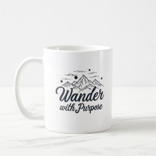 Caneca De Café Vendedor com Propósito - Aventura de Montanha