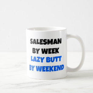 Caneca De Café Vendedor por Semana de Bumbum Preguiçoso no Fim de