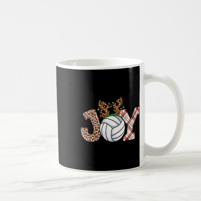 Caneca De Café Vendedores de voleibol Meninas Crianças Natal Nata (Direita)