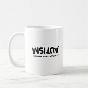 Caneca De Café Vendo o Mundo de forma diferente Conscientização d