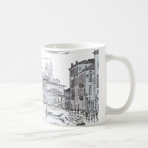 Caneca De Café Veneza. Cidade na água