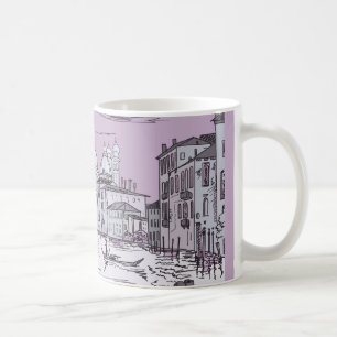 Caneca De Café Veneza. Cidade na água