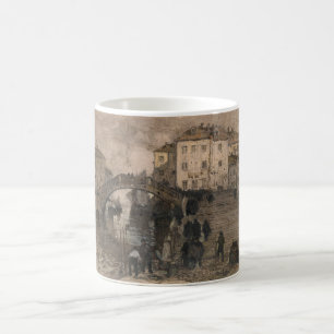 Caneca De Café Veneza, Itália (Paisagem Veneziana Vintage)