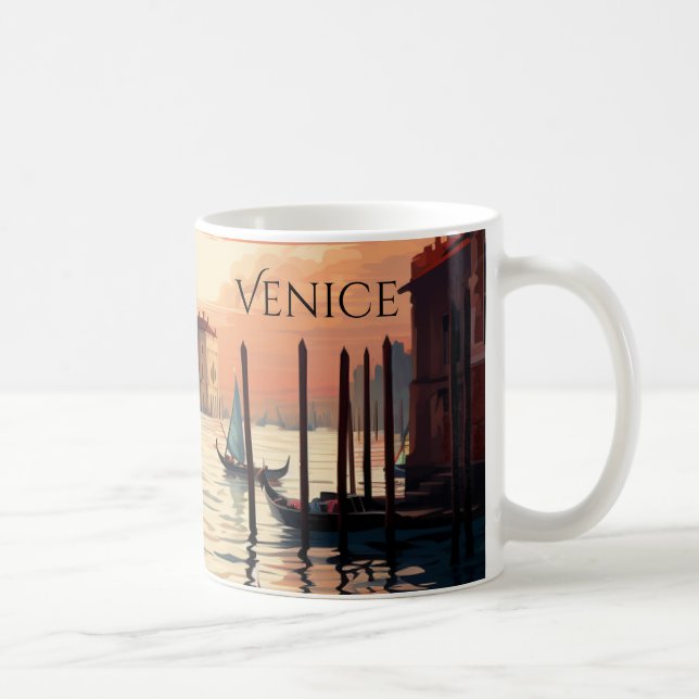 Caneca De Café Veneza | Linda Trabalho de arte do Canal (Direita)