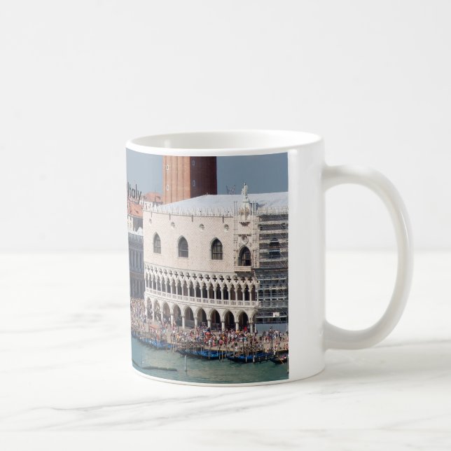 Caneca De Café Veneza, Rua, foto quadrada de Mark na Mug (Direita)