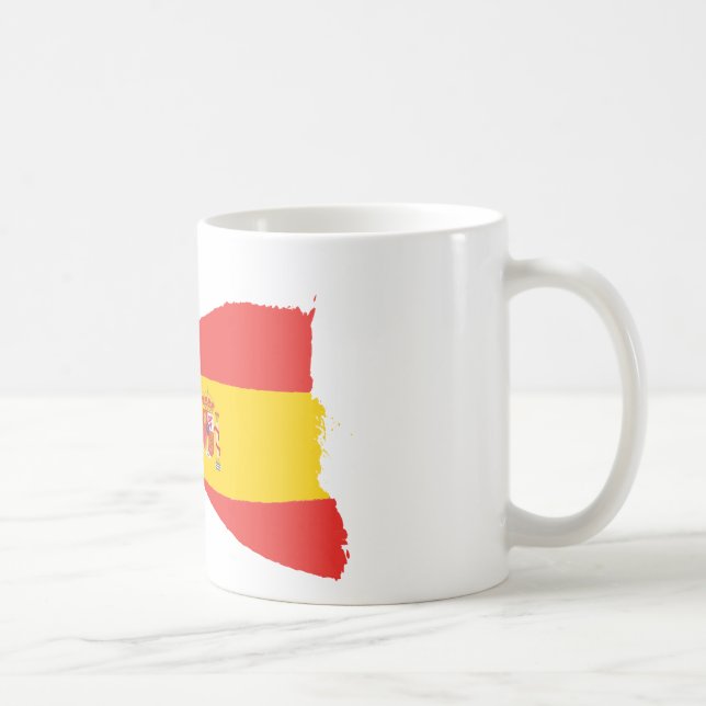 Caneca De Café Venezuela and Spain flags together (Direita)
