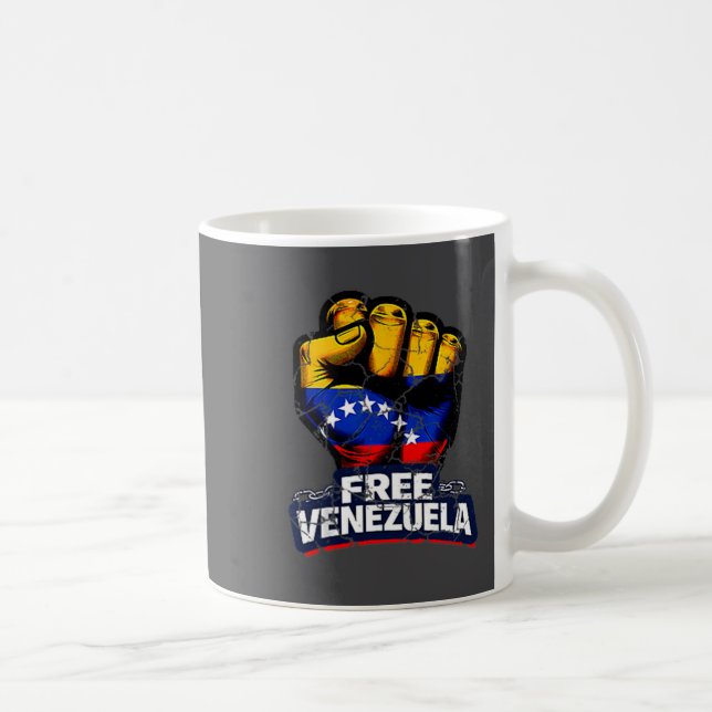 Caneca De Café Venezuela Flag Venezuela Libre 2026  (Direita)