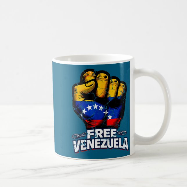Caneca De Café Venezuela Flag Venezuela Libre 2026  (Direita)