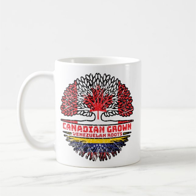 Caneca De Café Venezuela Raízes venezuelanas canadenses (Esquerda)
