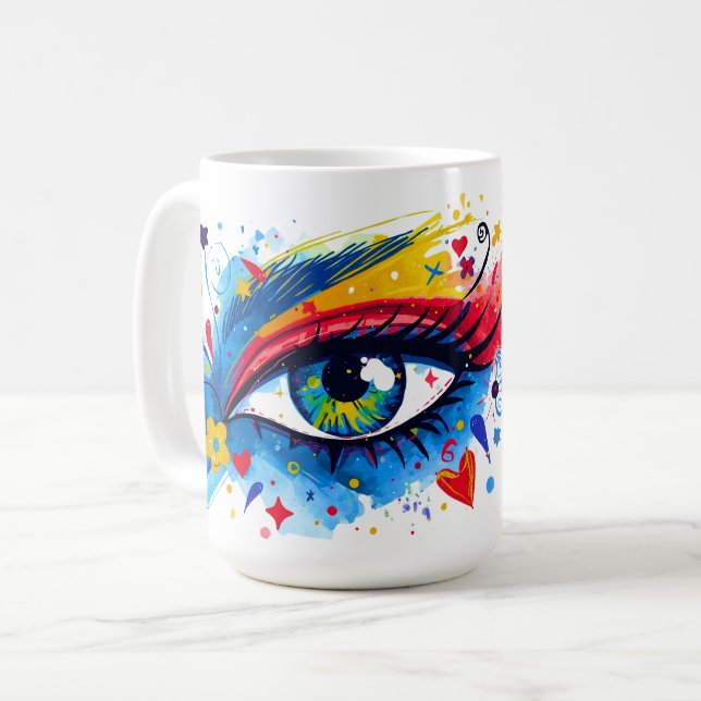 Caneca De Café Venezuela – Transición y libertad | Diseño artíst. (Frente Esquerda)
