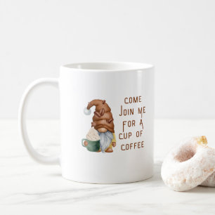 Caneca De Café Venha me juntar para uma taça de café em uma canec