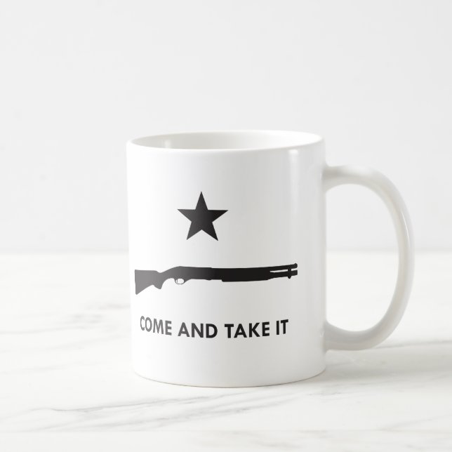 Caneca De Café Venha tomá-lo! (Espingarda) (Direita)