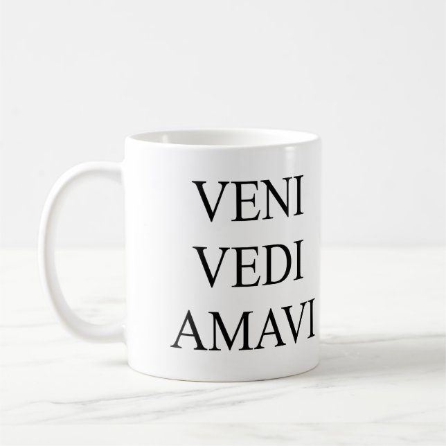 Caneca De Café Veni Vidi Amavi (Esquerda)