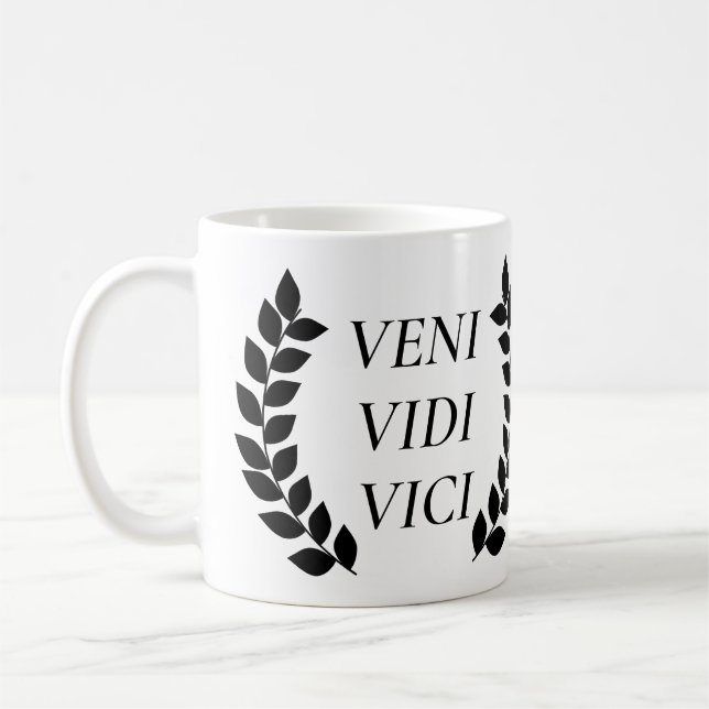 Caneca De Café Veni Vidi Vici (Esquerda)