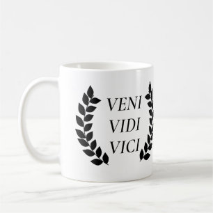 Caneca De Café Veni Vidi Vici Eu Vi Que Conquistei