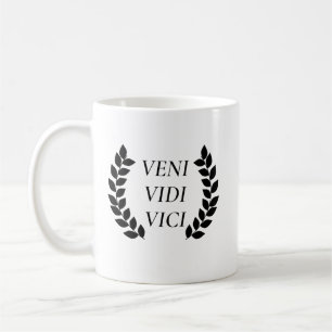 Caneca De Café Veni Vidi Vici Eu Vi Que Conquistei