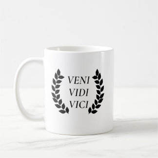 Caneca De Café Veni Vidi Vici Eu Vi Que Conquistei