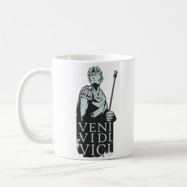 Caneca De Café Veni Vidi Vici Júlio César Romano (Esquerda)