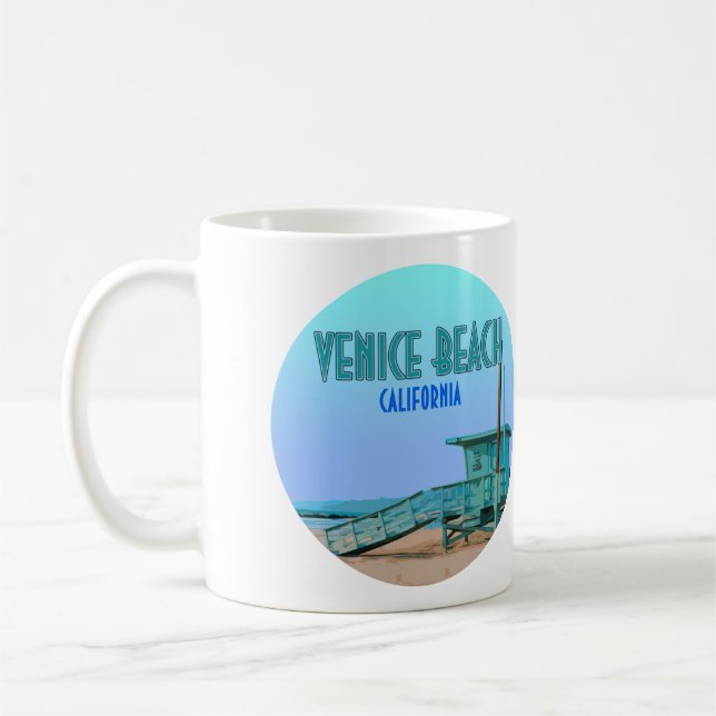 Caneca De Café Venice Beach California Vintage (Esquerda)