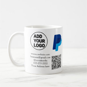 Caneca De Café Venmo paypal digitalizar para pagar adicionar códi