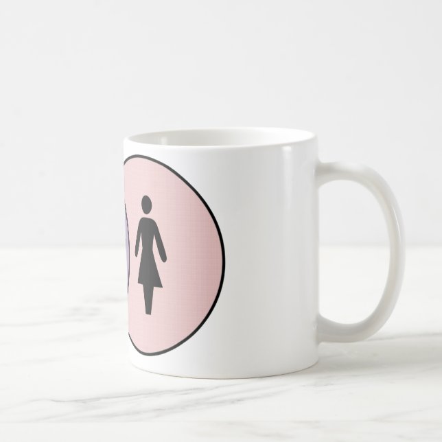 Caneca De Café Venn Diagram Boy + Girl (Direita)