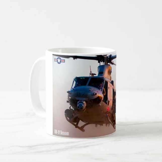 CANECA DE CAFÉ VENOM UH-1Y (Frente Esquerda)