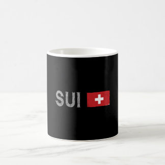 Caneca De Café Ventilador de futebol de suiça Shirt Swiss Flag