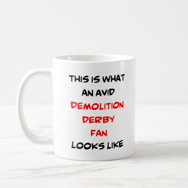 Caneca De Café ventilador derby de demolição, ávido (Esquerda)